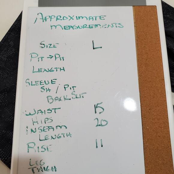 Reebok Workout Athletic Leggings Pants Activewear Athleisure Crop Pants Large - Picture 6 of 6